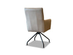 Ansicht Stuhlrücken Esszimmerstuhl drehbar Leder Beige