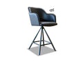 Leder Barhocker drehbar schhwarz