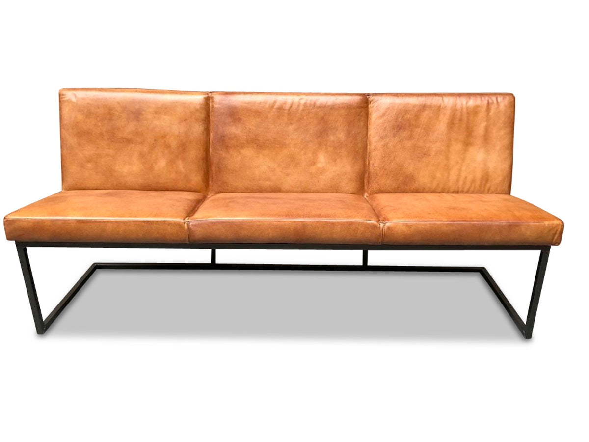 Leder Sitzbank Cognac 
