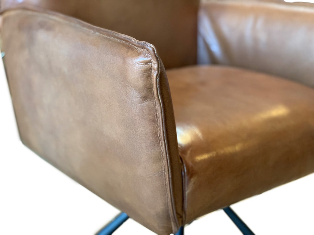 Ansicht Armlehne Esszimmer Drehstuhl Leder 