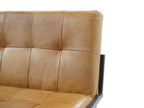 Sitzbank Industrial Leder Detail Rautensteppung Cognac