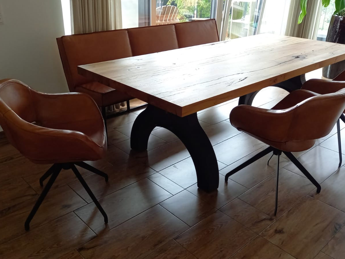 Sitzbank Leder Cognac Kundenfoto