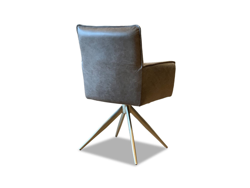 Ansicht Stuhlrücken Stuhl Esszimmer Leder drehbar 