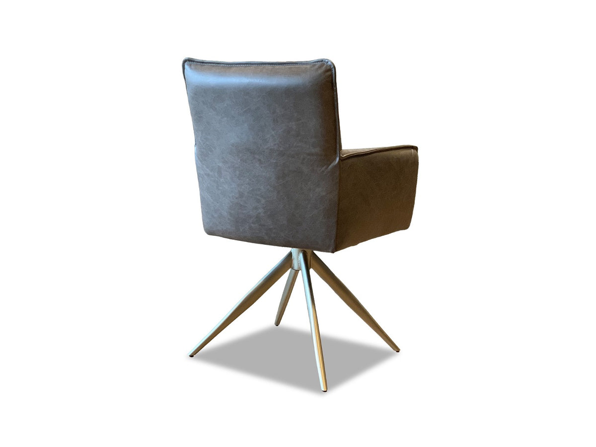 Ansicht Stuhlrücken Stuhl Esszimmer Leder drehbar 