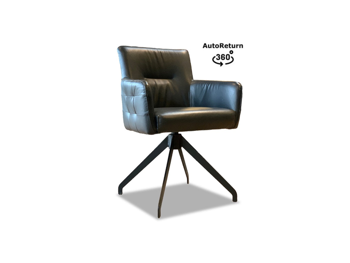 Stuhl Esszimmer drehbar Leder im hochwertigem Design